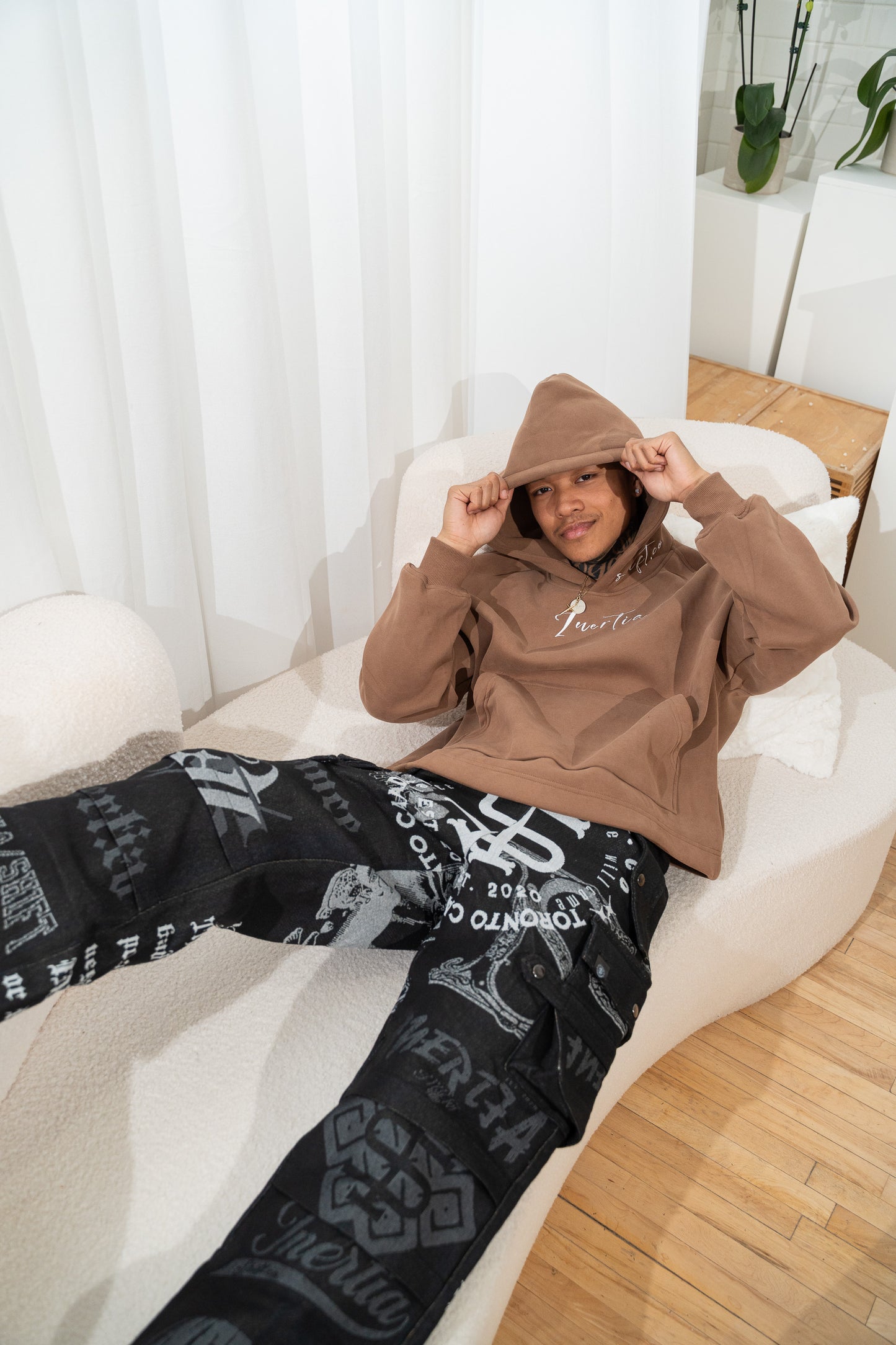 Inertia cursive hoodie