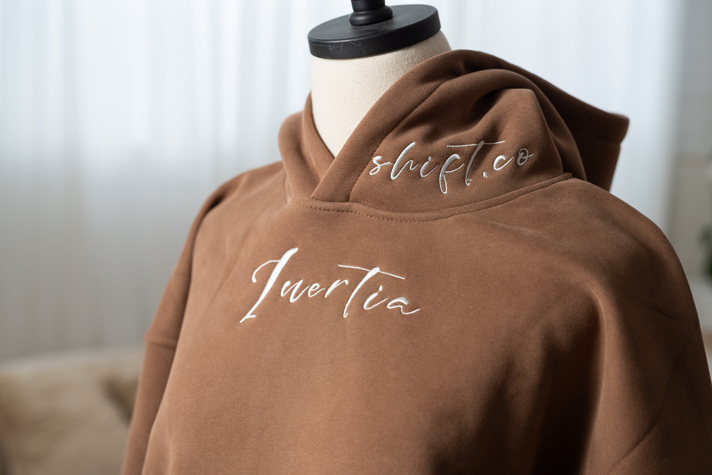 Inertia cursive hoodie